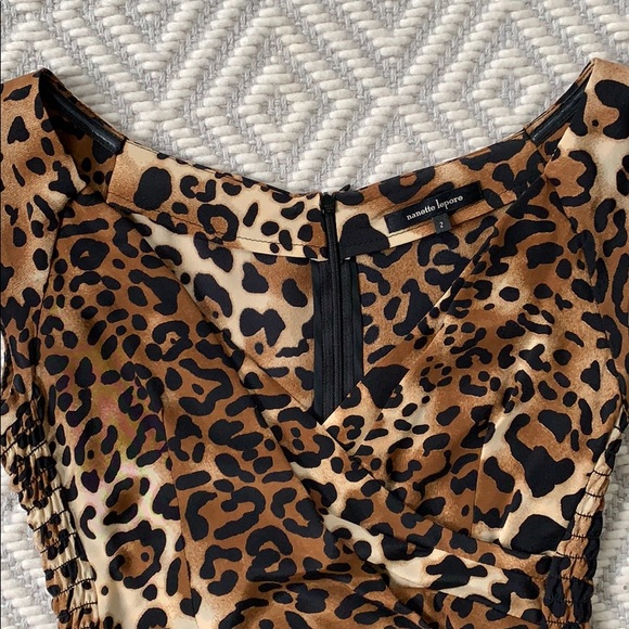 Nanette Lepore leopard silk cocktail dress - Picture 2 of 6